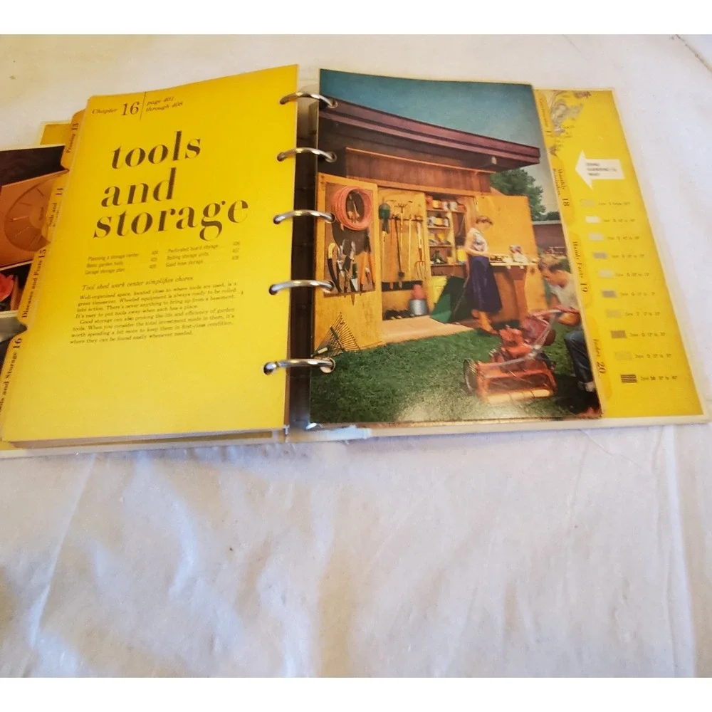 Vintage 1960's Better Homes and Garden NEW GARDEN BOOK Ring Binder